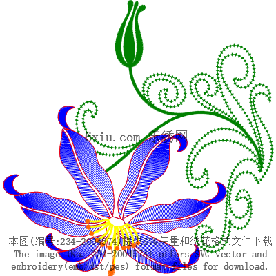 svg矢量绣花图下载