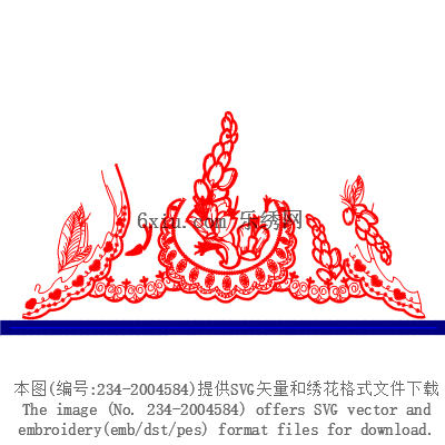 svg矢量绣花图下载