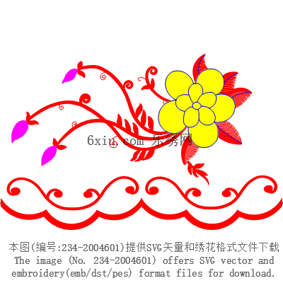 svg矢量绣花图下载