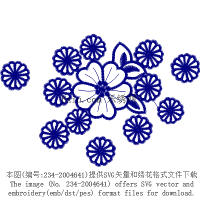svg矢量绣花图下载