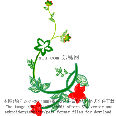 svg矢量绣花图下载