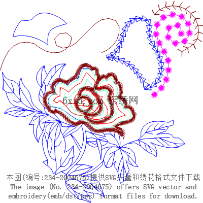 svg矢量绣花图下载
