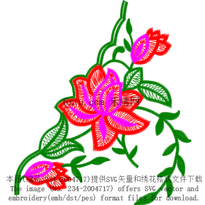 svg矢量绣花图下载