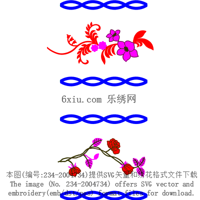 svg矢量绣花图下载