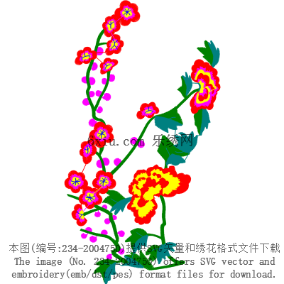 svg矢量绣花图下载