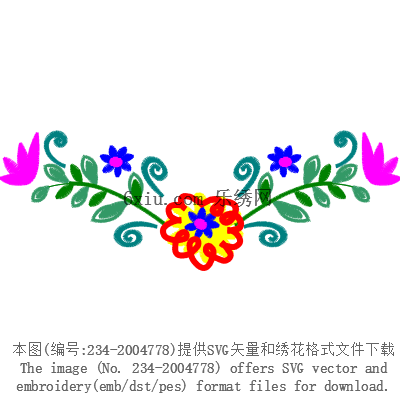 svg矢量绣花图下载