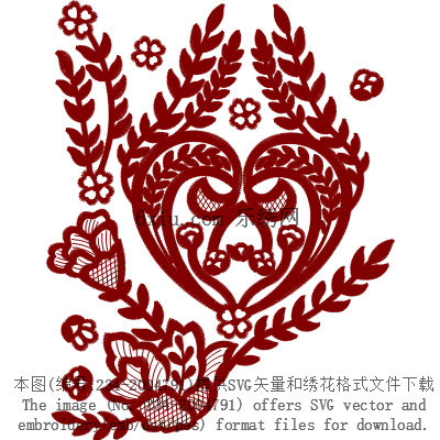 svg矢量绣花图下载