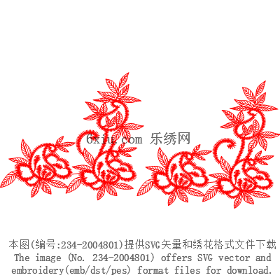 svg矢量绣花图下载