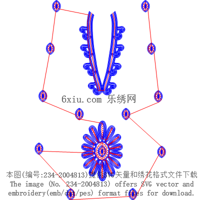 svg矢量绣花图下载