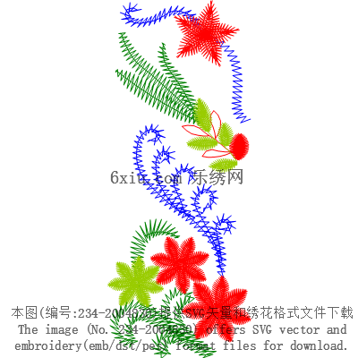 svg矢量绣花图下载
