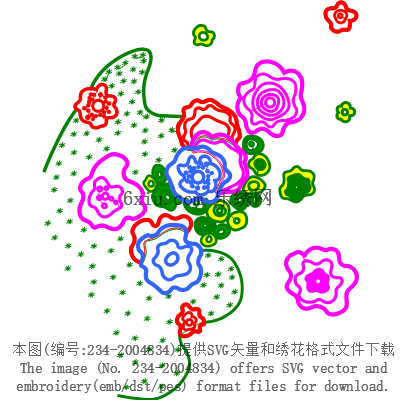 svg矢量绣花图下载