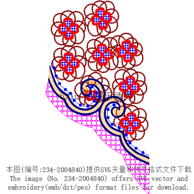 svg矢量绣花图下载