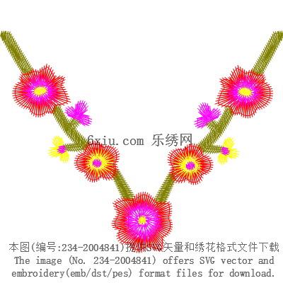 svg矢量绣花图下载