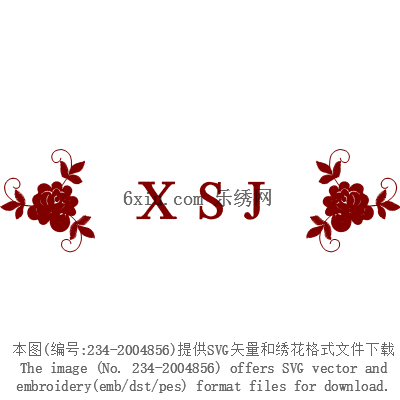 svg矢量绣花图下载