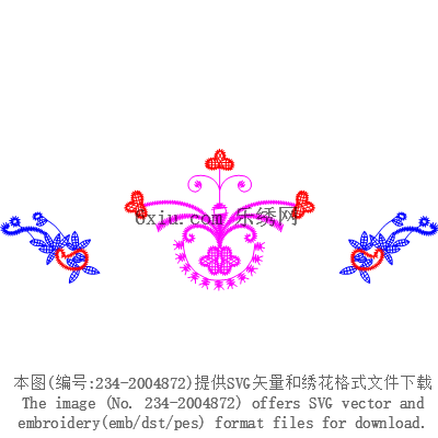 svg矢量绣花图下载
