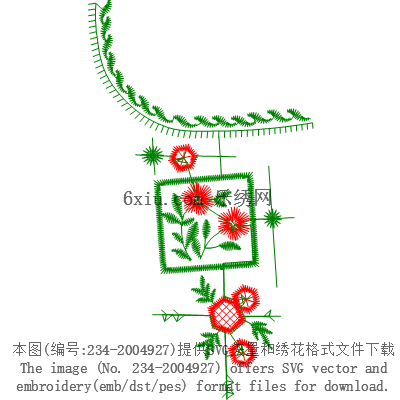 svg矢量绣花图下载