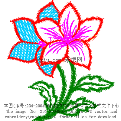 svg矢量绣花图下载