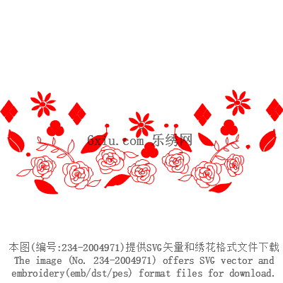 svg矢量绣花图下载