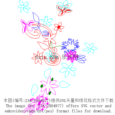 svg矢量绣花图下载