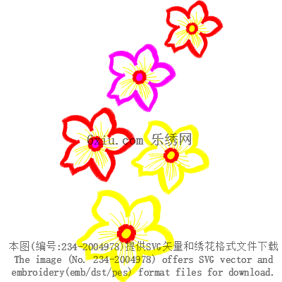 svg矢量绣花图下载