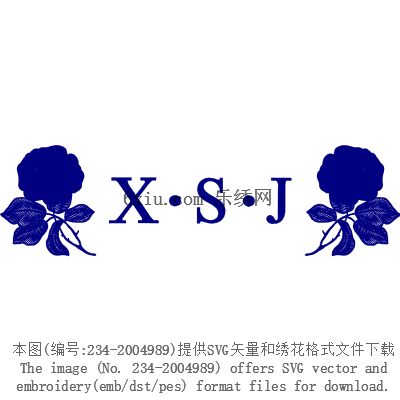 svg矢量绣花图下载