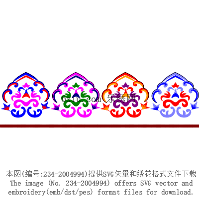 svg矢量绣花图下载