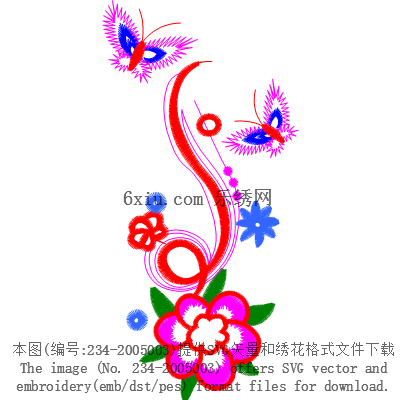 svg矢量绣花图下载