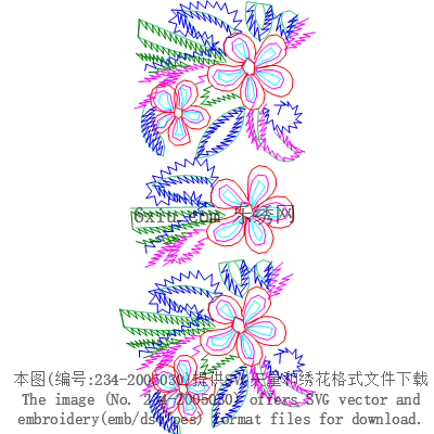 svg矢量绣花图下载