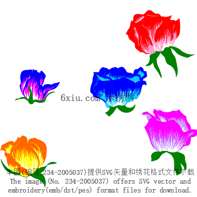 svg矢量绣花图下载