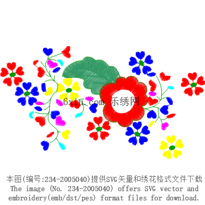 svg矢量绣花图下载