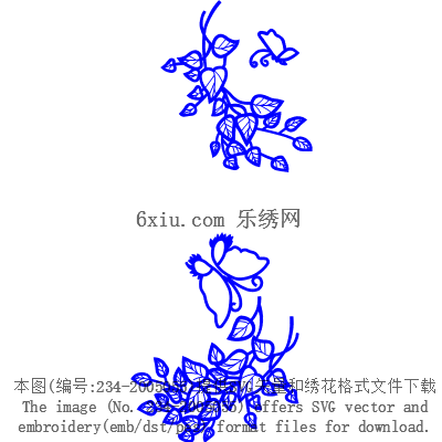 svg矢量绣花图下载