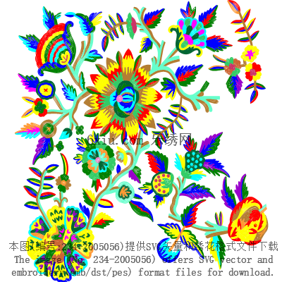 svg矢量绣花图下载