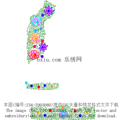 svg矢量绣花图下载