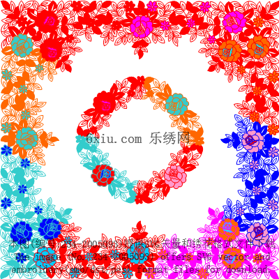svg矢量绣花图下载