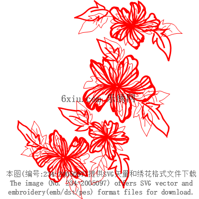 svg矢量绣花图下载