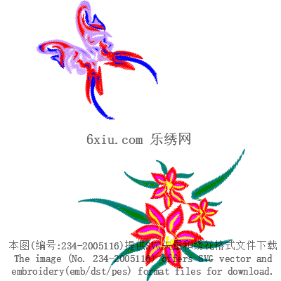 svg矢量绣花图下载