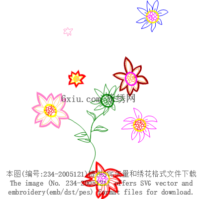 svg矢量绣花图下载