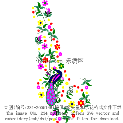 svg矢量绣花图下载