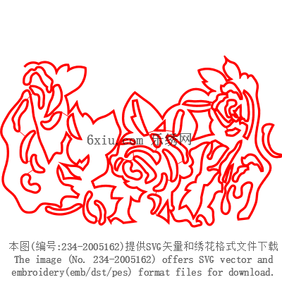 svg矢量绣花图下载