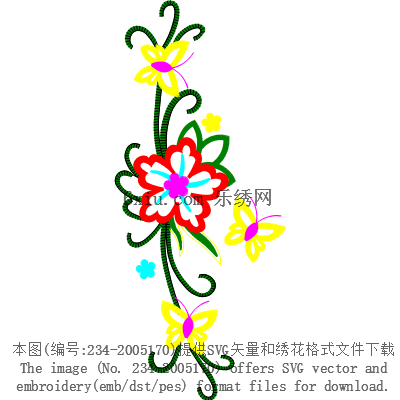 svg矢量绣花图下载