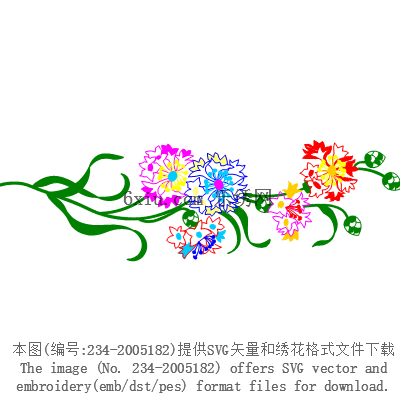 svg矢量绣花图下载