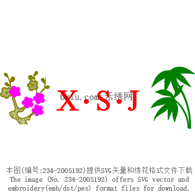 svg矢量绣花图下载