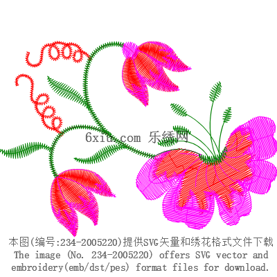 svg矢量绣花图下载