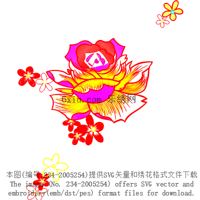 svg矢量绣花图下载