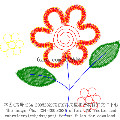 svg矢量绣花图下载