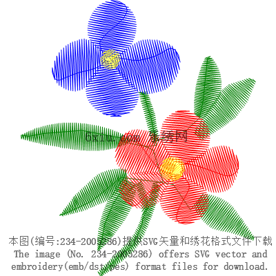 svg矢量绣花图下载
