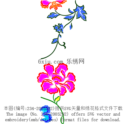 svg矢量绣花图下载