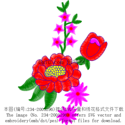 svg矢量绣花图下载