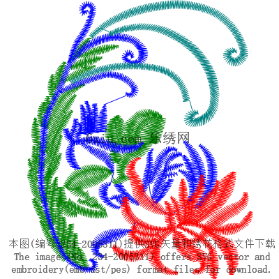svg矢量绣花图下载