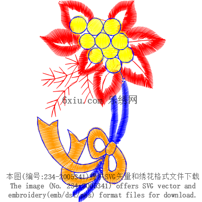 svg矢量绣花图下载